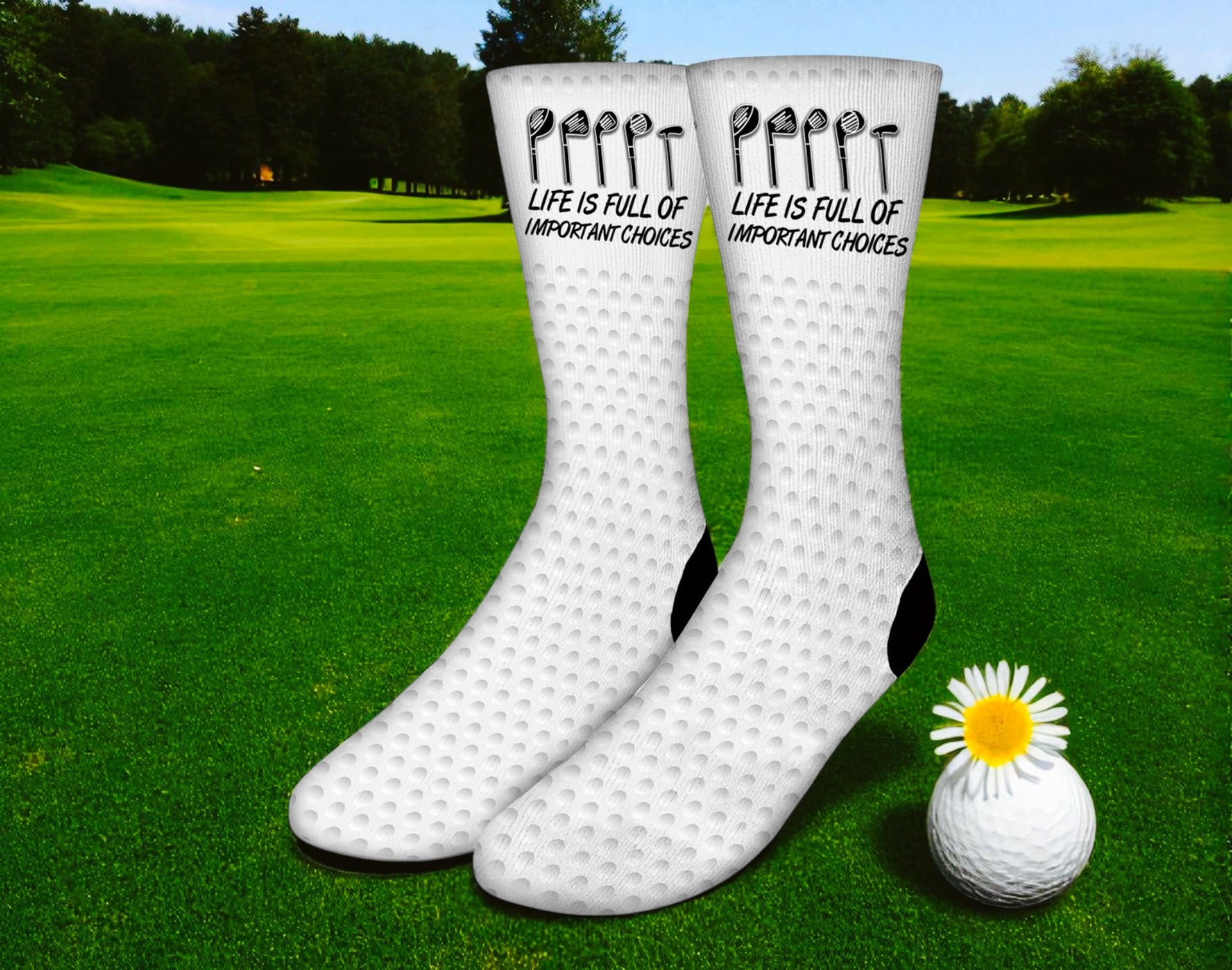 Socks - CHOICES, CHOICES Funny Golf