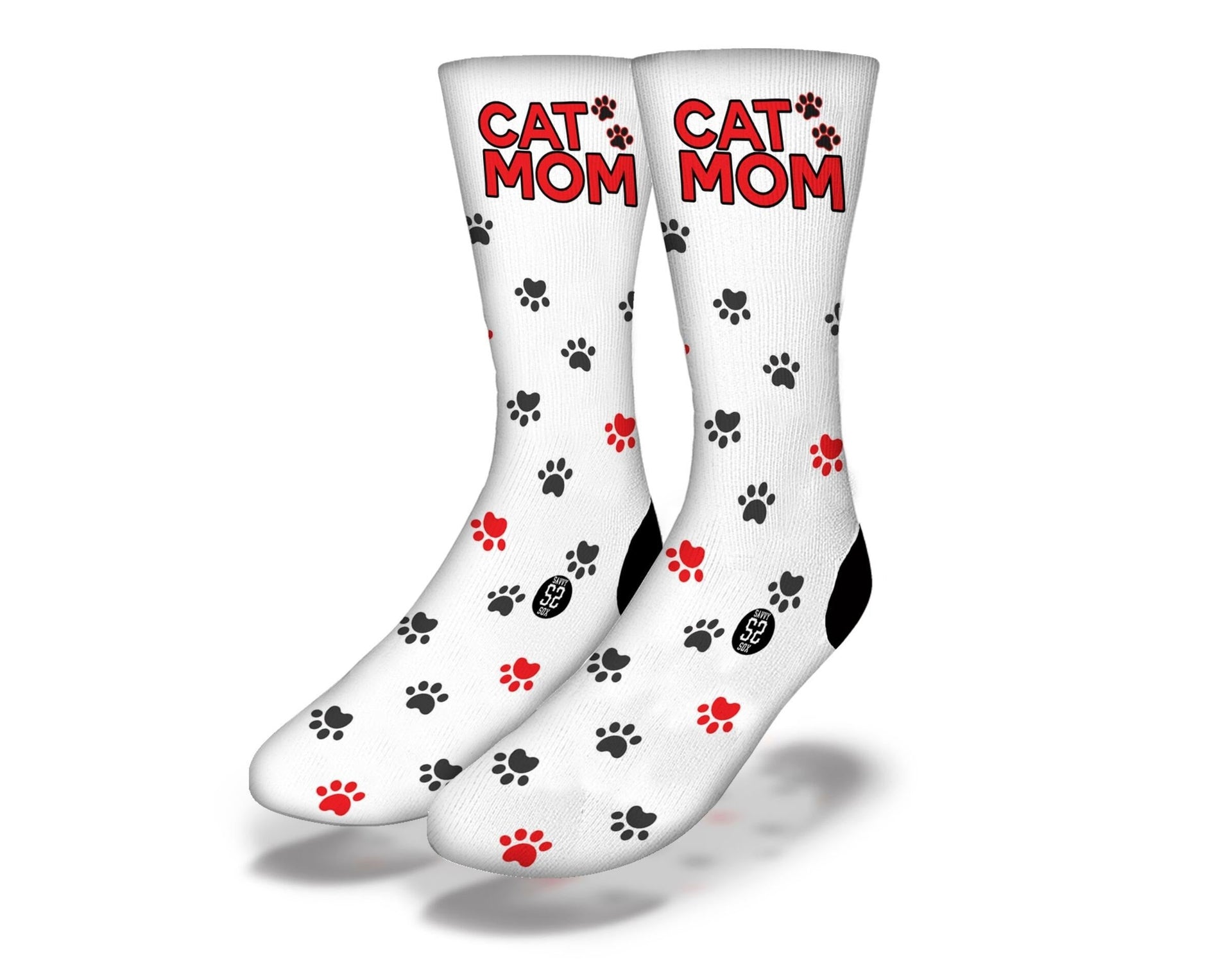 Socks - CAT MOM Cute Paw Print Animal