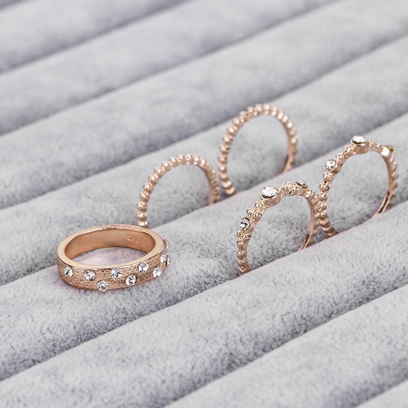 Ring Set - Five Piece Rose Gold