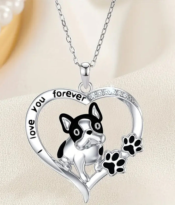 Necklace - Pet Lovers Theme Heart