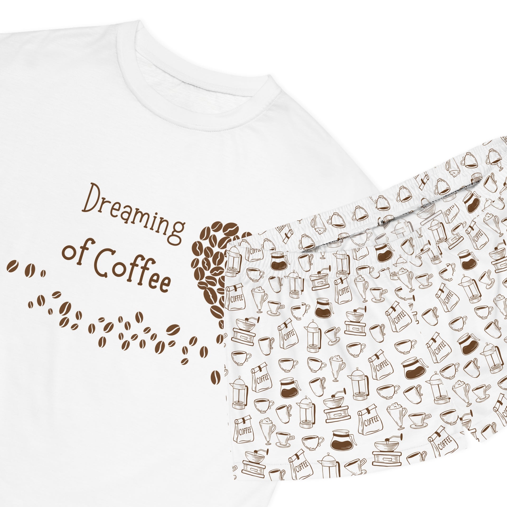 Pajama Set - Women's Short, Coffee Lover