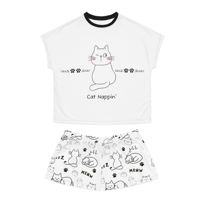 Women's Short Pajama Set - Cat Lover (Personalization Available)