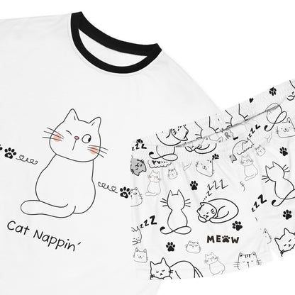 Women's Short Pajama Set - Cat Lover (Personalization Available)