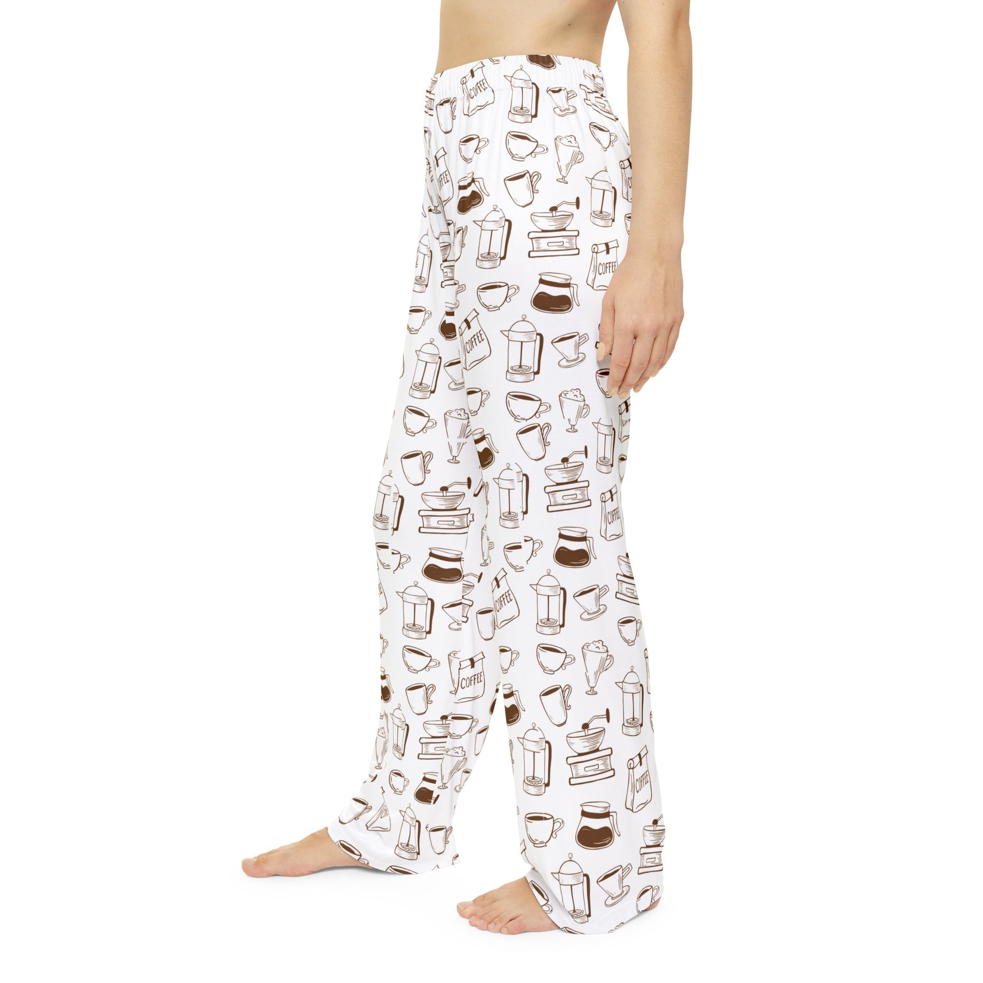 Pajama Pants - Women's Cozy Coffee Themed