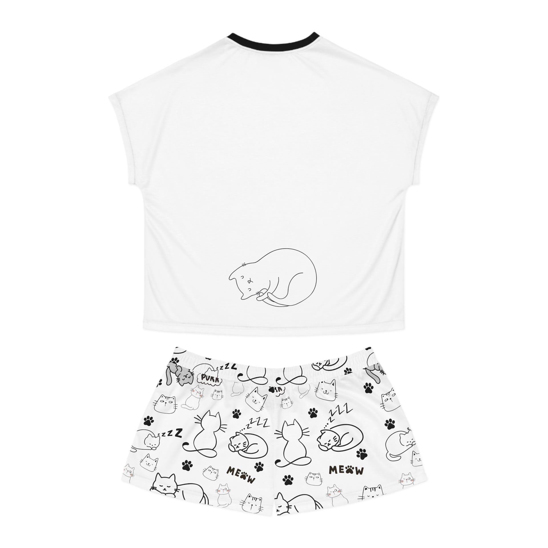 Pajama Set - Women's Shorts - Cat Lover (Personalization Available)
