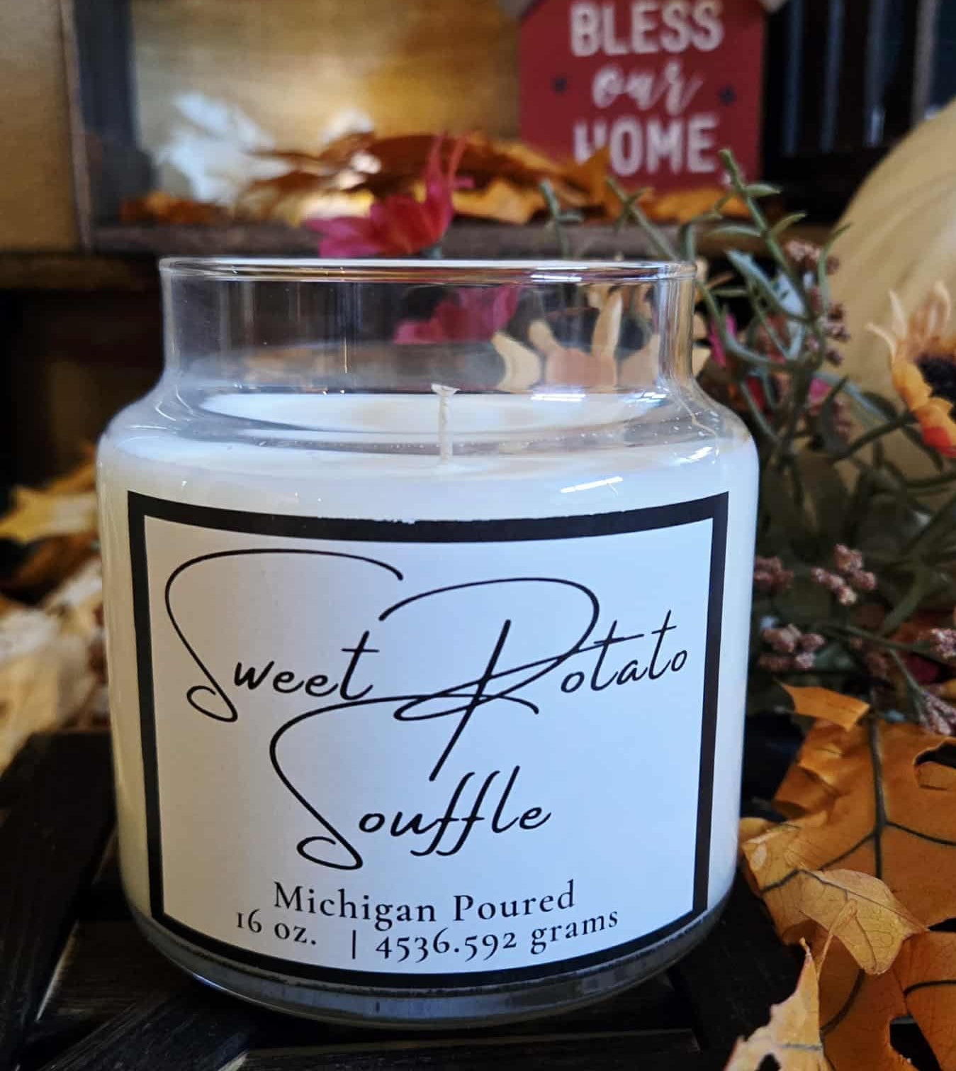 Hand-Poured Scented Candles - Sweet Potato Souffle