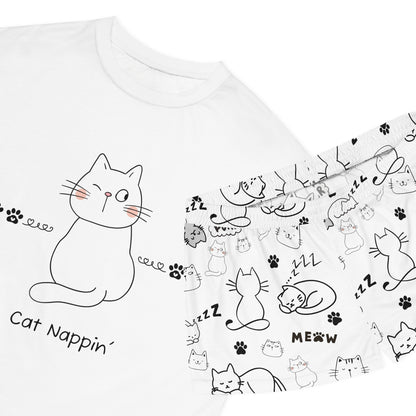 Women's Short Pajama Set - Cat Lover (Personalization Available)