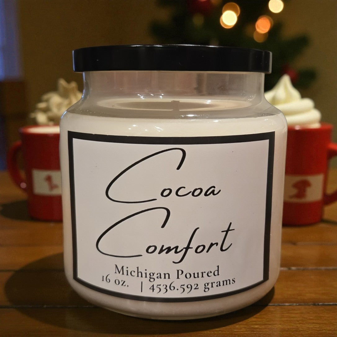 Hand-Poured Scented Candles - Cocoa Comfort