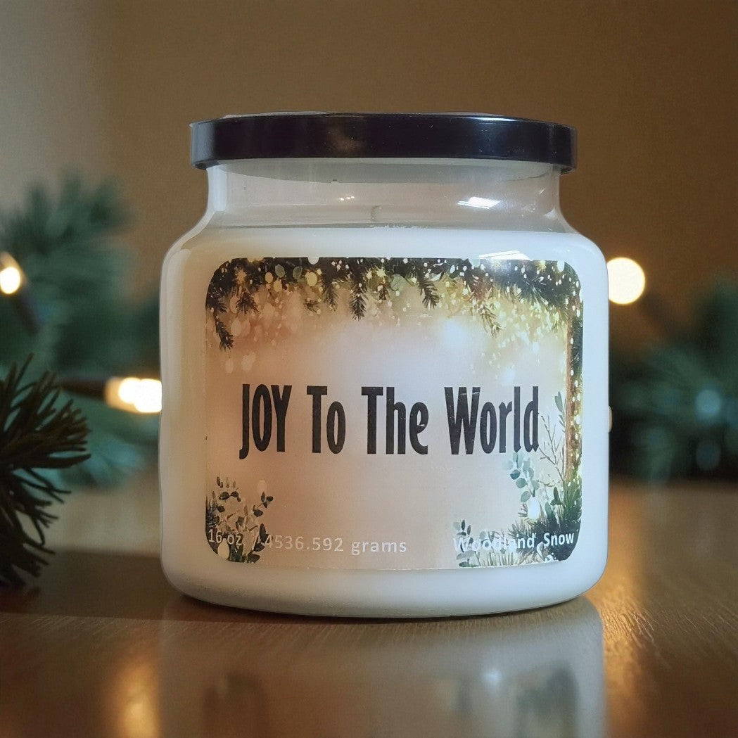 Holiday Themed Scented Candles - Joy to the World