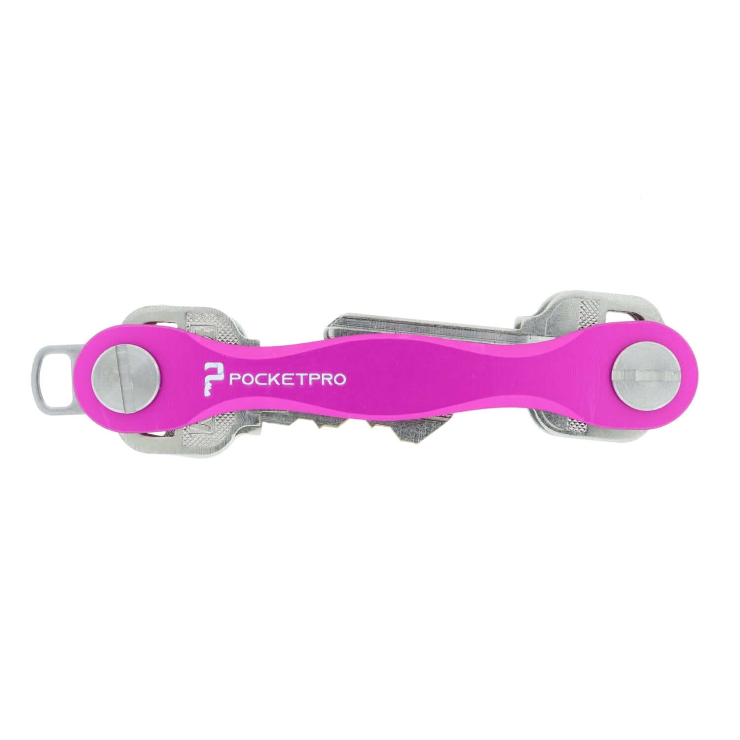 Pink pocketpro-edge-key-organizer-slim-aluminum-key-holder