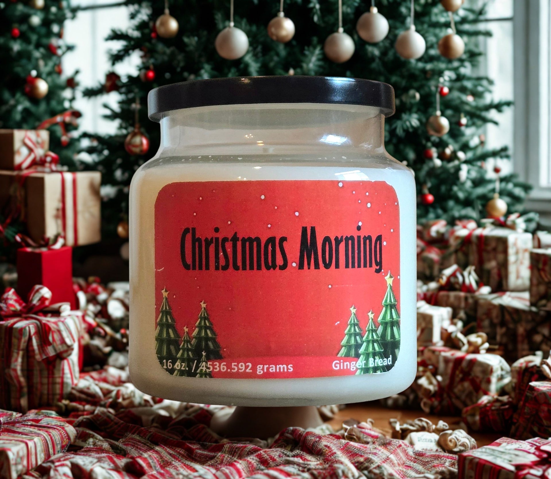 Holiday Themed Scented Candles - Christmas Morning