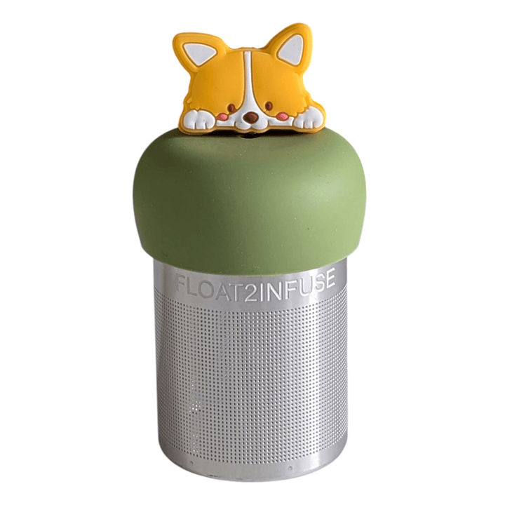 corgi puppy tea infuser for loose leaf tea with fine mesh strainer