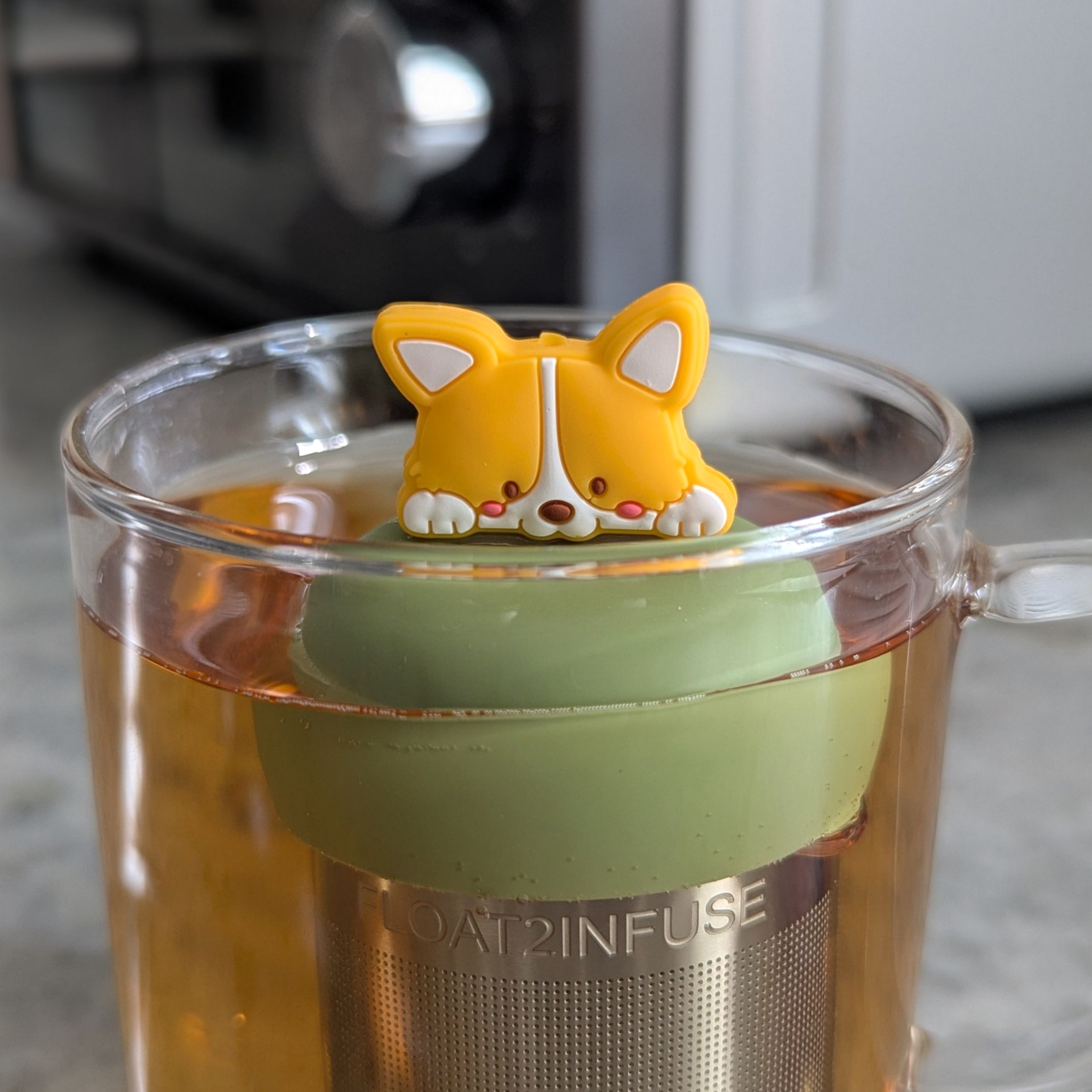 cute corgi puppy tea infuser kitchen accessory for tea lovers