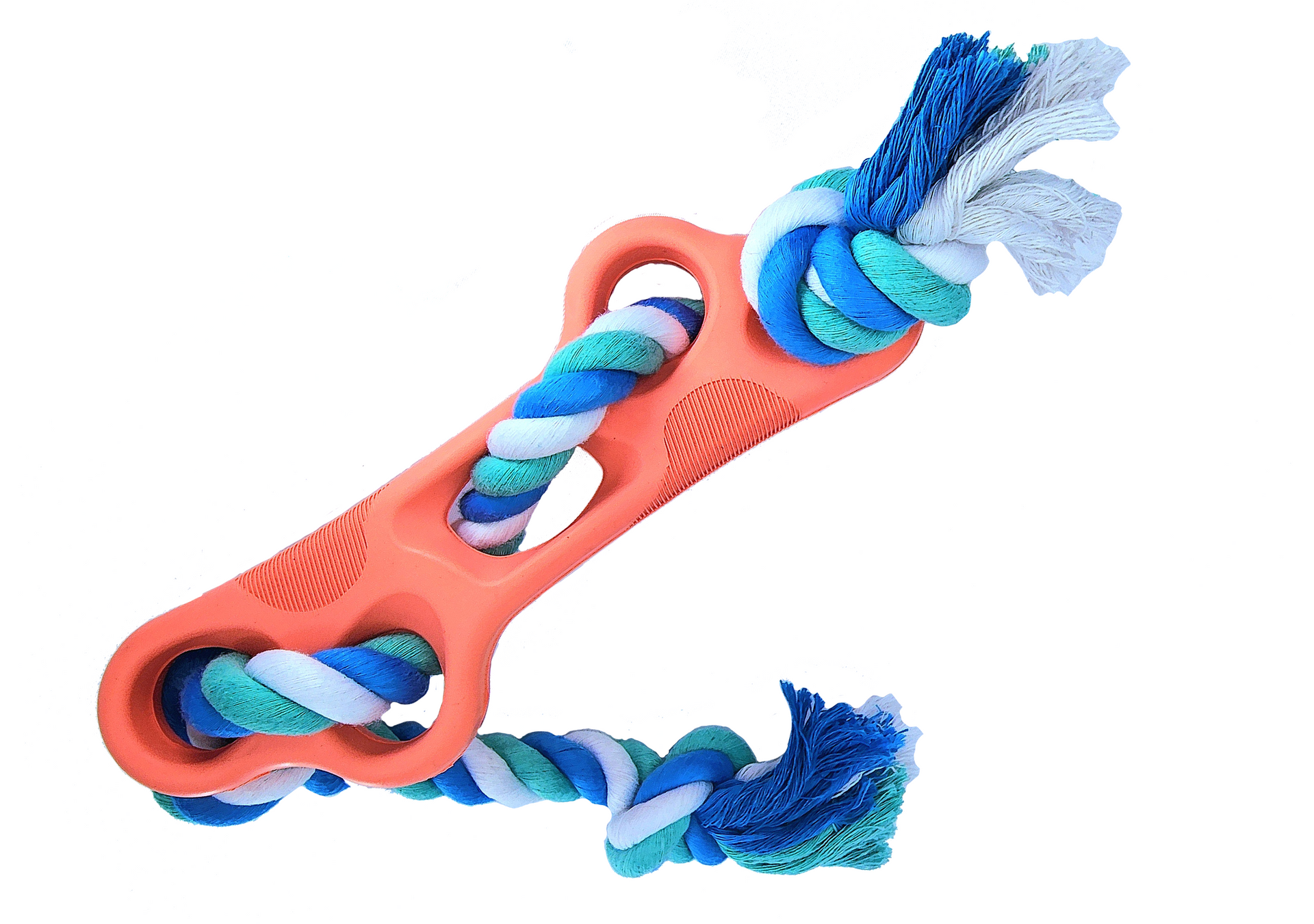 Pet toy - Rubber Bone Dog Chew Toy with Tug Rope
