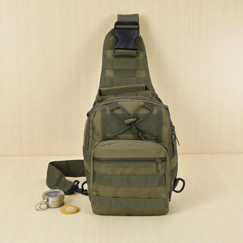 Mens Backpack Tactical Sling Shoulder Bag Molle Travel Chest Pack Outdoor Hiking