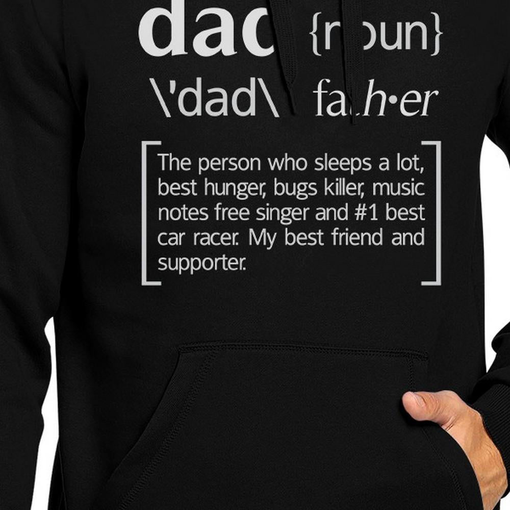 Men's Black Unisex Hoodie Funny Saying Graphic