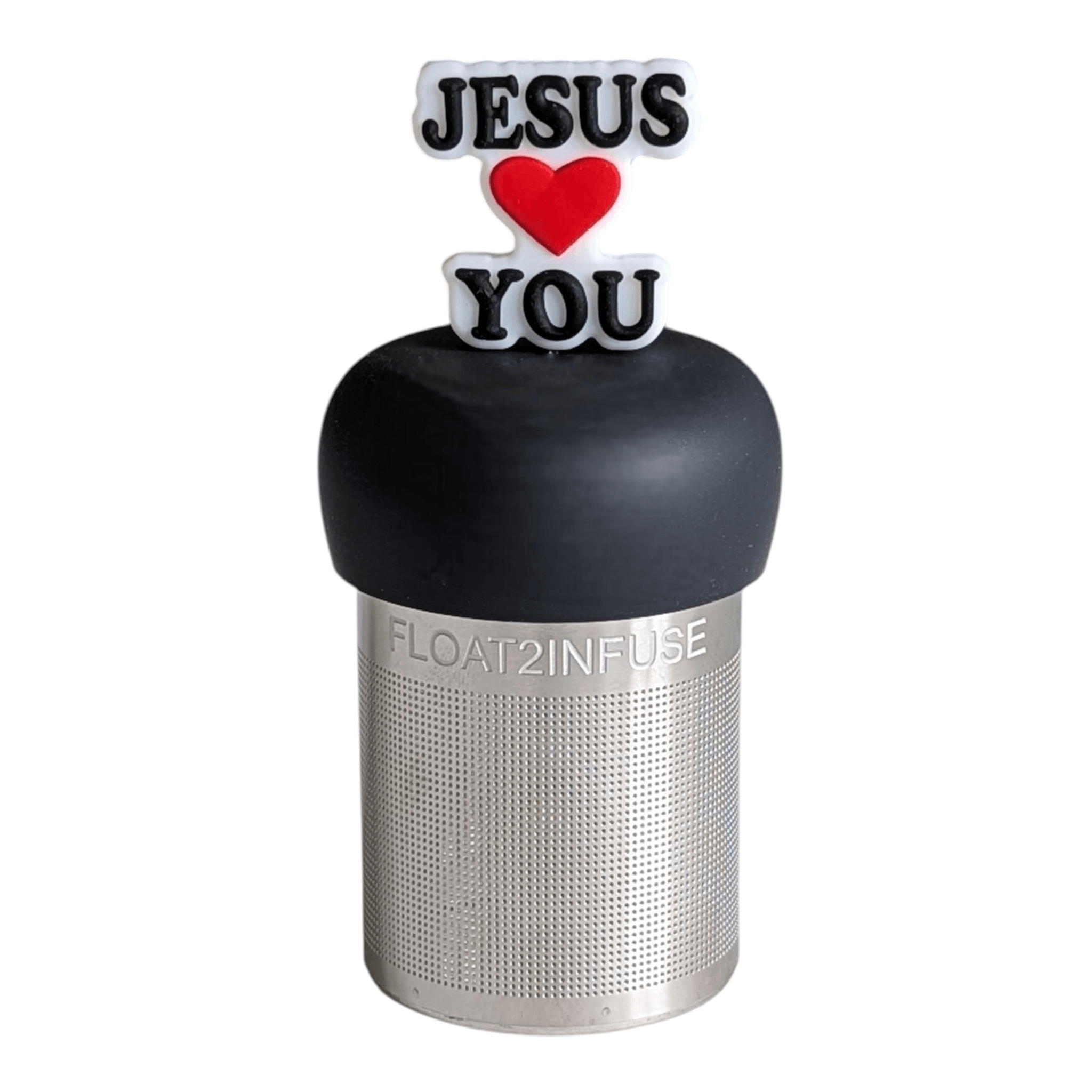 floating Jesus loves you tea infuser loose leaf tea strainer