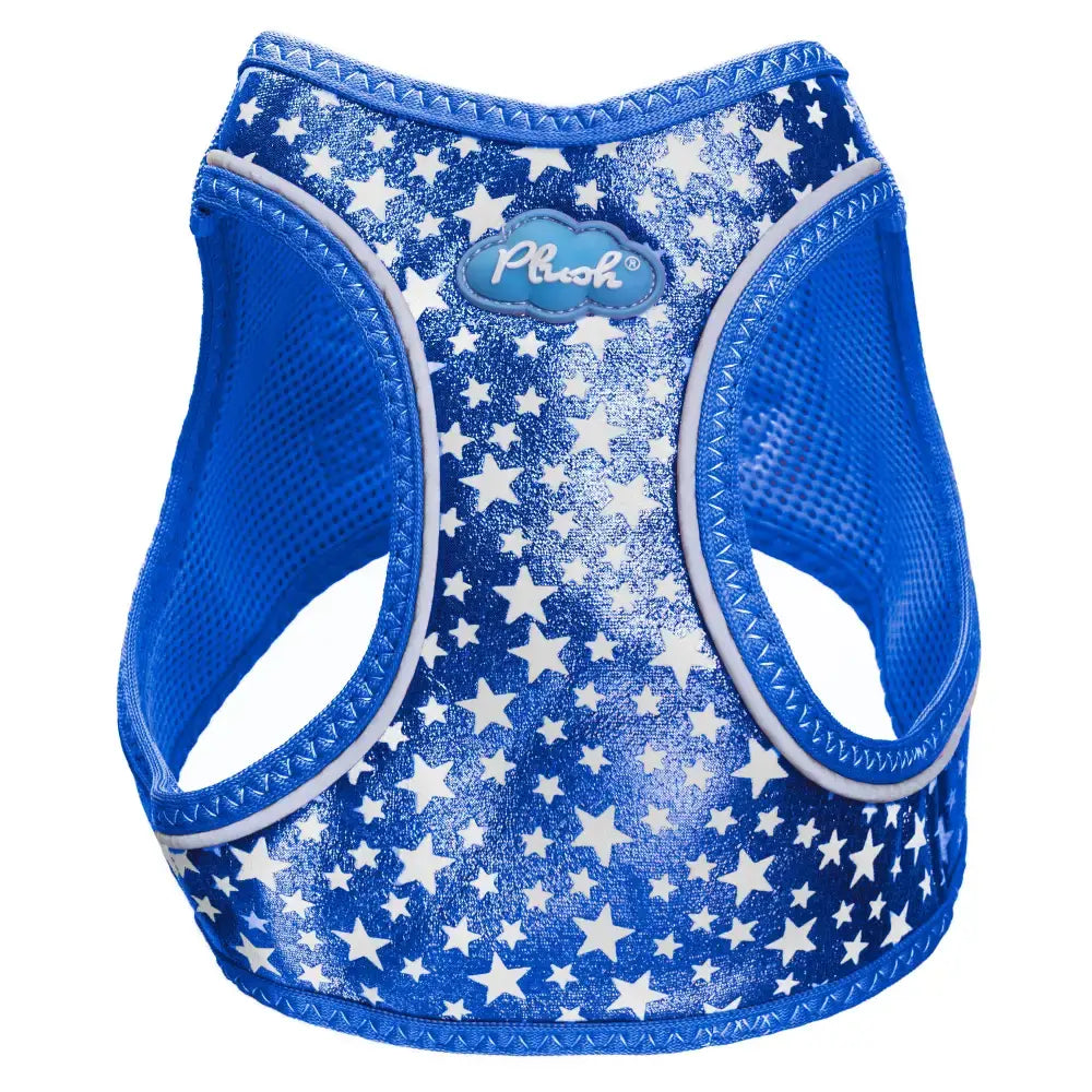 navy glow in the dark step in dog harness plush no choke dog harness