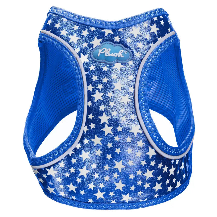 navy glow in the dark step in dog harness plush no choke dog harness